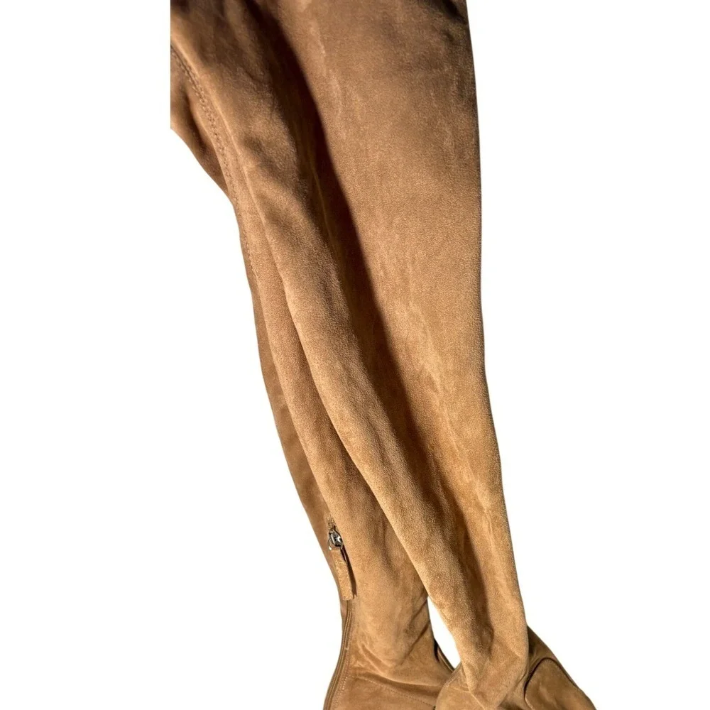 Steve Madden Emotions Thigh High Over the Knee Pull On Sock Boots Block Heel 8